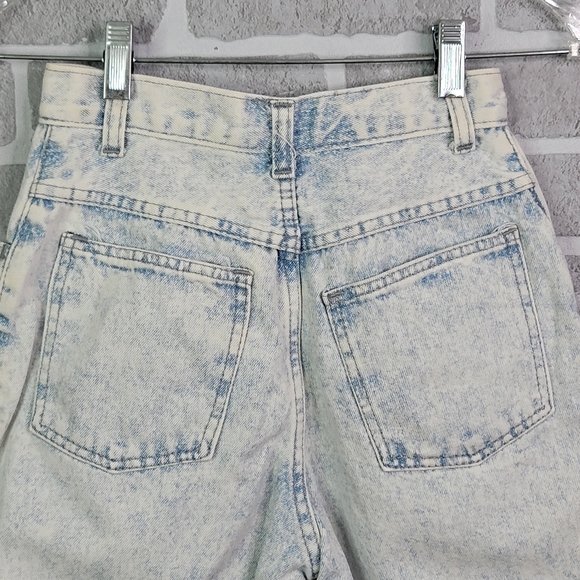 Cap Ferrat Vintage 80's 90's Acid Washed Mom Jean Shorts Jorts Women's Size 7 - Picture 10 of 15